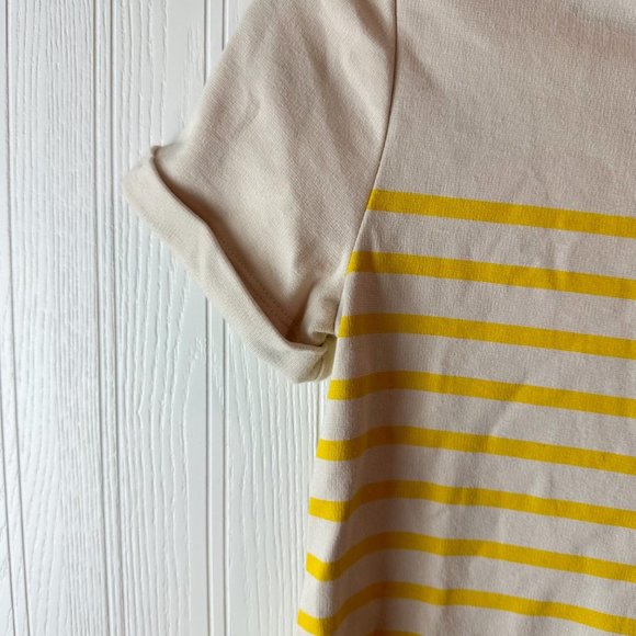 Gap Kids Short sleeve dress yellow stripe size Large - Picture 3 of 3
